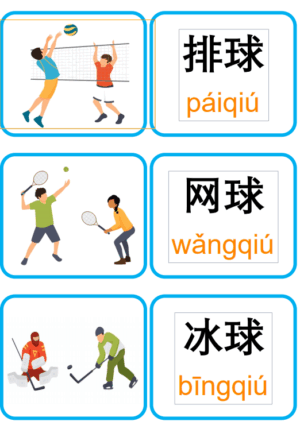 Chủ đề số 11: Flashcard tiếng Trung Sports Thể thao [PDF] - Ảnh 3