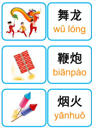 Chủ đề số 13: Flashcard tiếng Trung Spring festival Lễ hội mùa xuân[PDF] - Ảnh 4