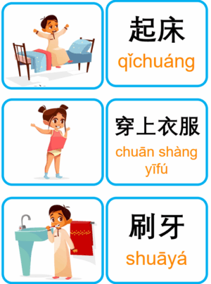 Chủ đề số 10: Flashcard tiếng Trung Daily Routine Sinh hoạt hàng ngày [PDF] - Ảnh 2