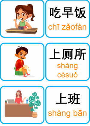 Chủ đề số 10: Flashcard tiếng Trung Daily Routine Sinh hoạt hàng ngày [PDF] - Ảnh 4